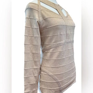 Boston Proper | Metallic Cutout Top